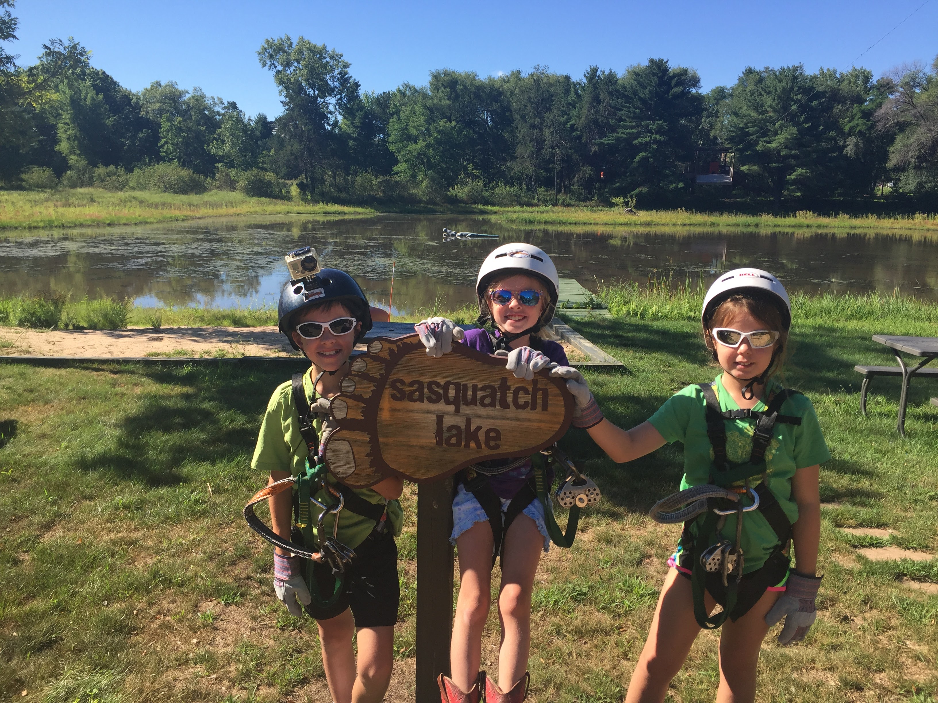 children at sasquatch lake