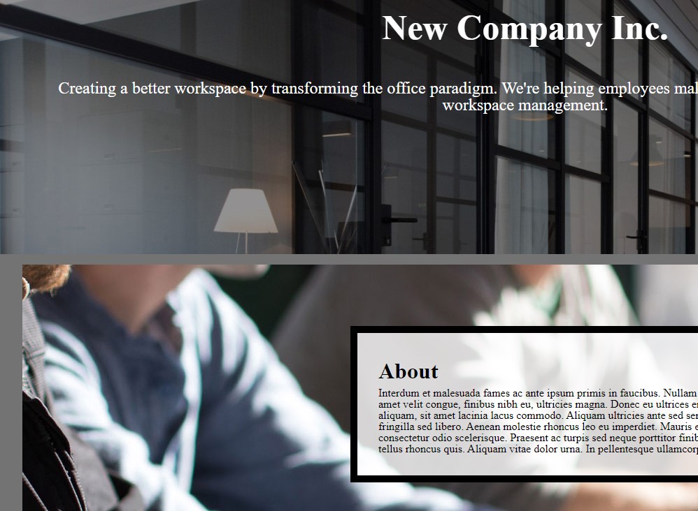 Demo Company Webpage